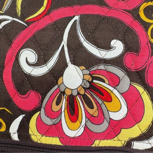 VERA BRADLEY Puccini Print Quilted Crossbody Messenger Bag Purse 60s 70s Boho - Picture 13 of 17